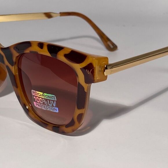0539 Oversized Tortoise Retro Sunglasses 100% UV Protection NWT - Picture 6 of 8